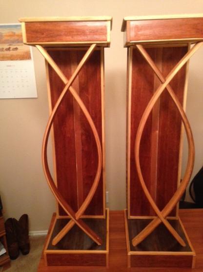 Finished Speaker Stands