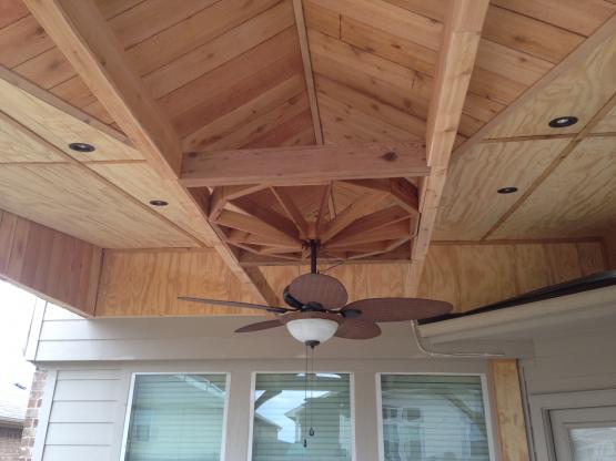 Custom ceiling fan feature